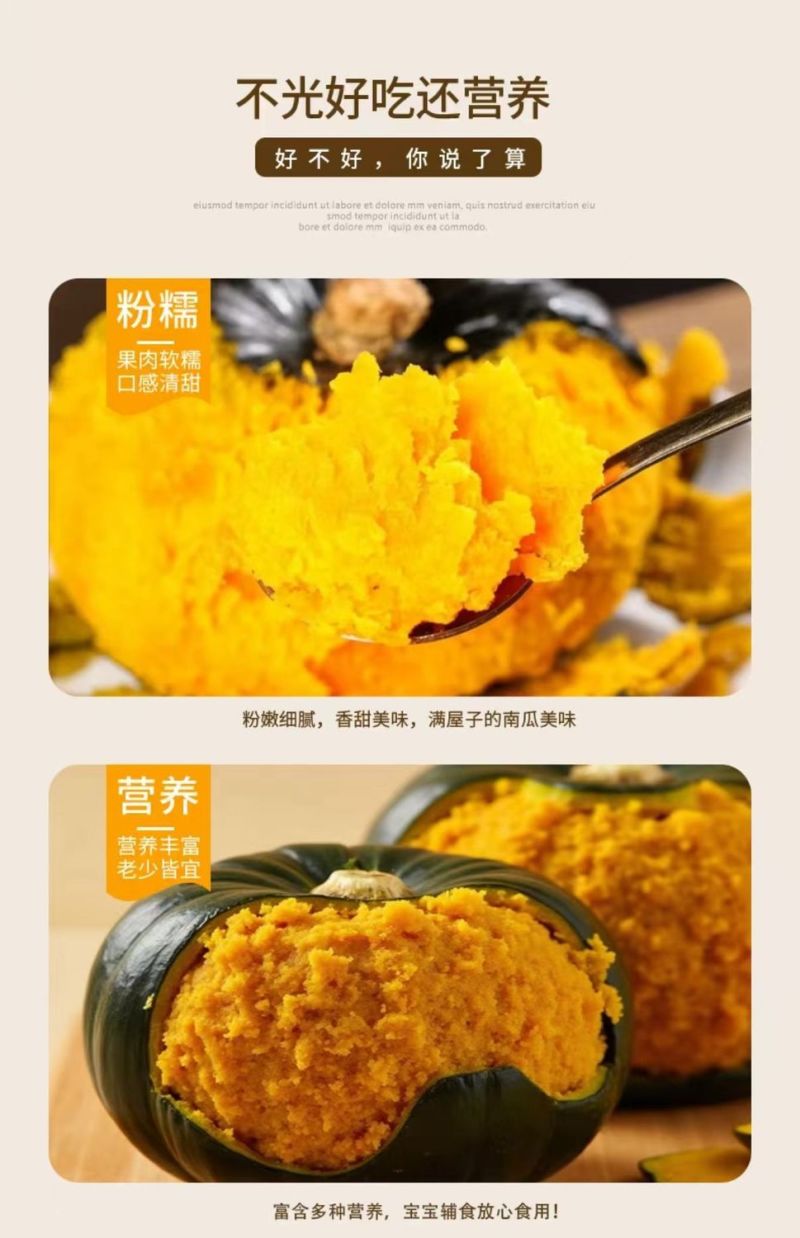 粉糯香甜板栗味真贝贝南瓜一件代发源头直供可开发票支持溯源