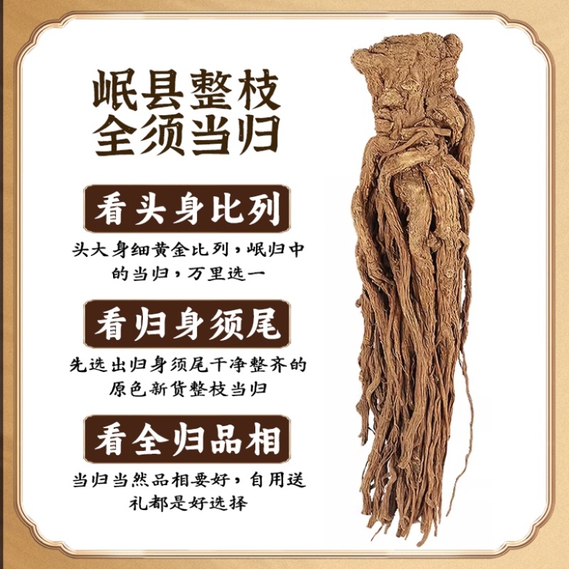 当归全当归岷县产地直发道地产区无硫熏***