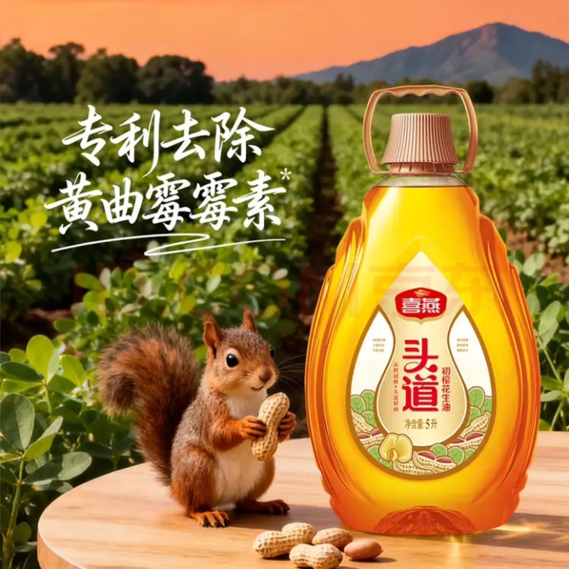 喜燕头道花生油5L