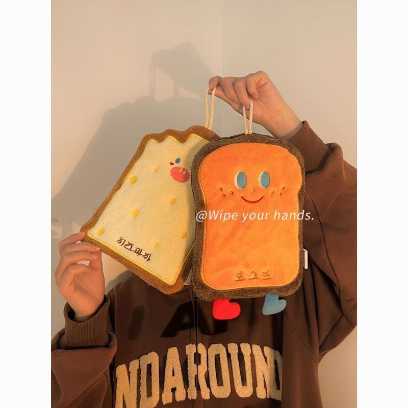 挂式手巾吸水可爱速干手布厨房卫生间毛巾抹布加厚卡通儿童手