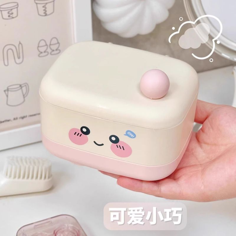 可爱肥皂盒香皂盒皂盒沥水置物架双层香皂收纳盒卫生间家用批