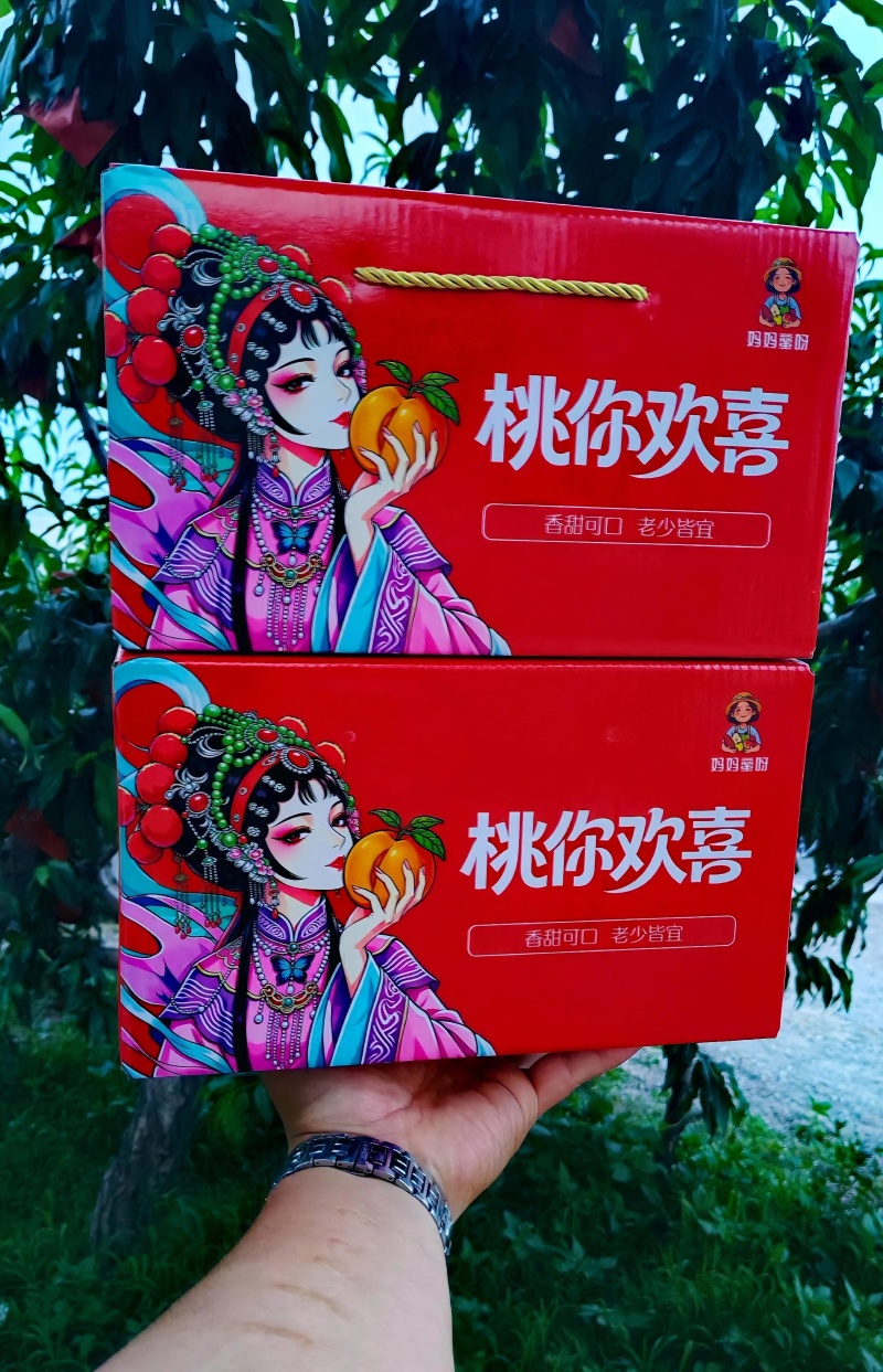 【团购团批直供】山东蒙阴黄金油桃中油四号小包规彩箱整车发