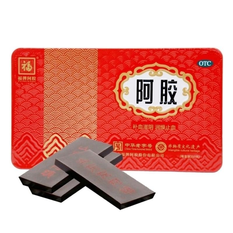 福牌阿胶阿胶250g/盒福牌阿胶250铁盒阿胶片块