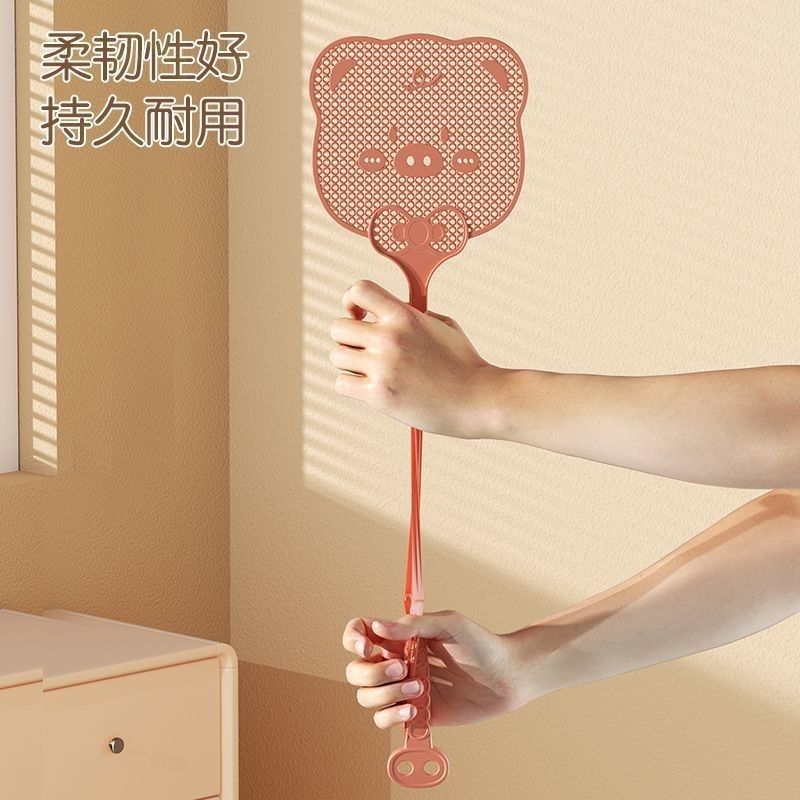 2026年新款苍蝇拍家用拍不烂打蚊子神器塑料手动蝇子拍长