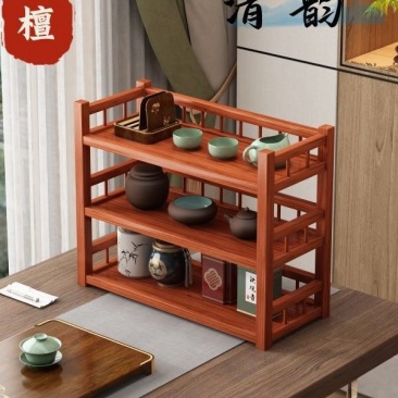 茶具茶壶摆放架桌面博多层杯置物架收纳架紫砂壶展示架茶器美