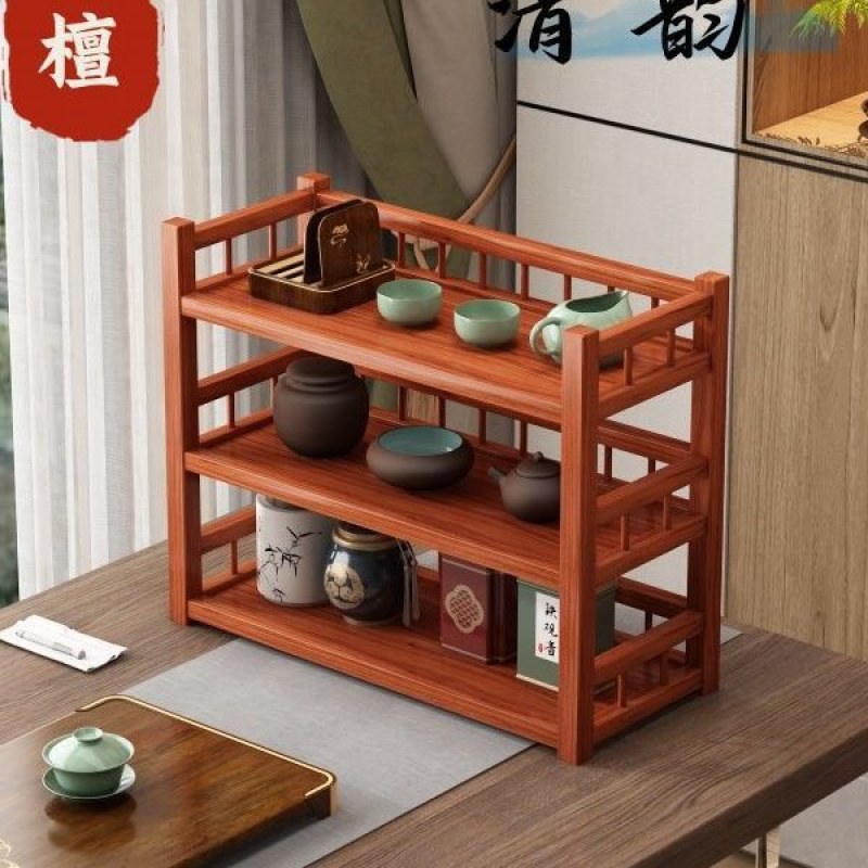 茶具茶壶摆放架桌面博多层杯置物架收纳架紫砂壶展示架茶器美