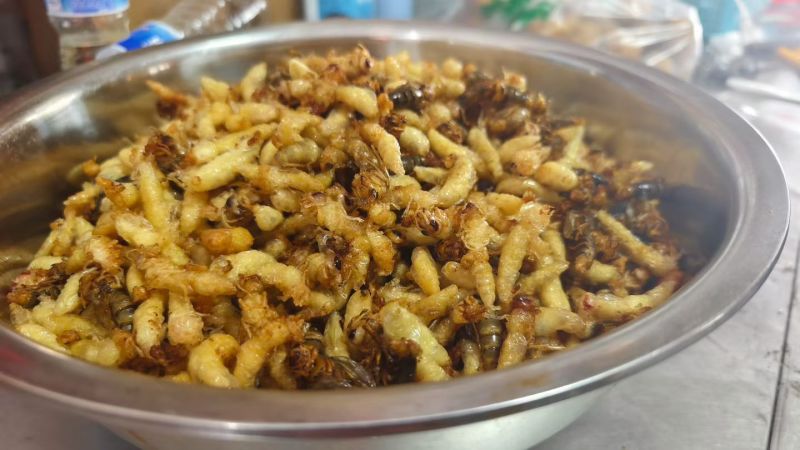 湖北湖南特产油炸蜂蛹树蜂七里黄角非贵州云南四川蜂儿子
