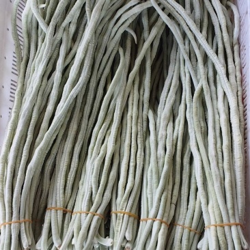 白豆角收一字头了