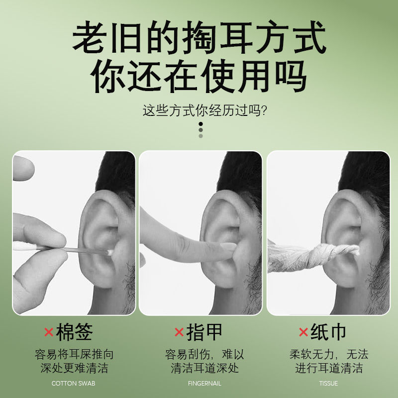挖耳勺套装掏耳勺专业掏耳朵清洁器套装采耳工具成人专用钥匙