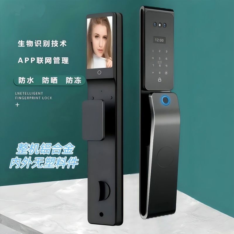 涂鸦tuya防水防晒防冻智能全自动指纹锁掌纹人脸识别密码