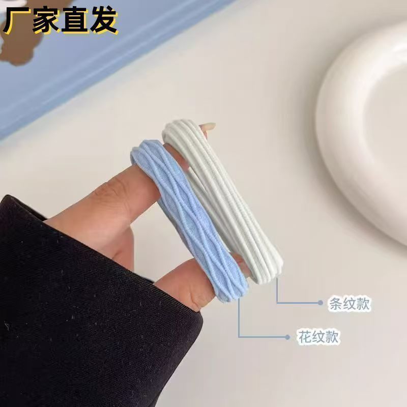 新款抹茶绿高颜值发圈发绳高弹力橡皮筋皮筋头发ins头绳马
