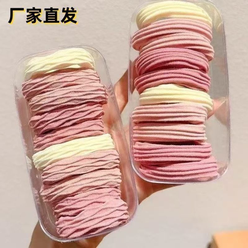 新款抹茶绿高颜值发圈发绳高弹力橡皮筋皮筋头发ins头绳马