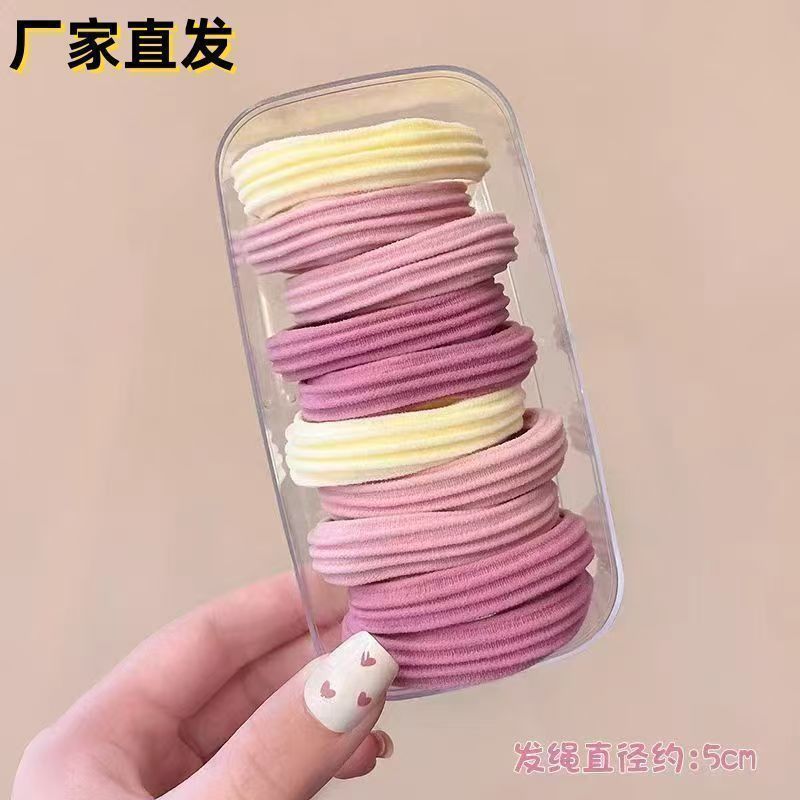 新款抹茶绿高颜值发圈发绳高弹力橡皮筋皮筋头发ins头绳马