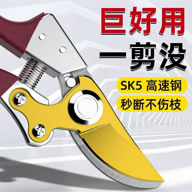 进口钢粗枝剪省力修枝剪刀园艺修花木果树嫁接园林剪农用