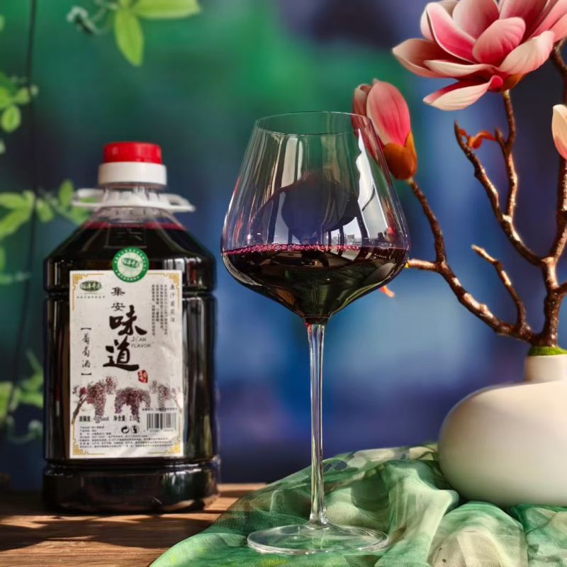 东北山葡萄酒一桶2.5L原汁压榨