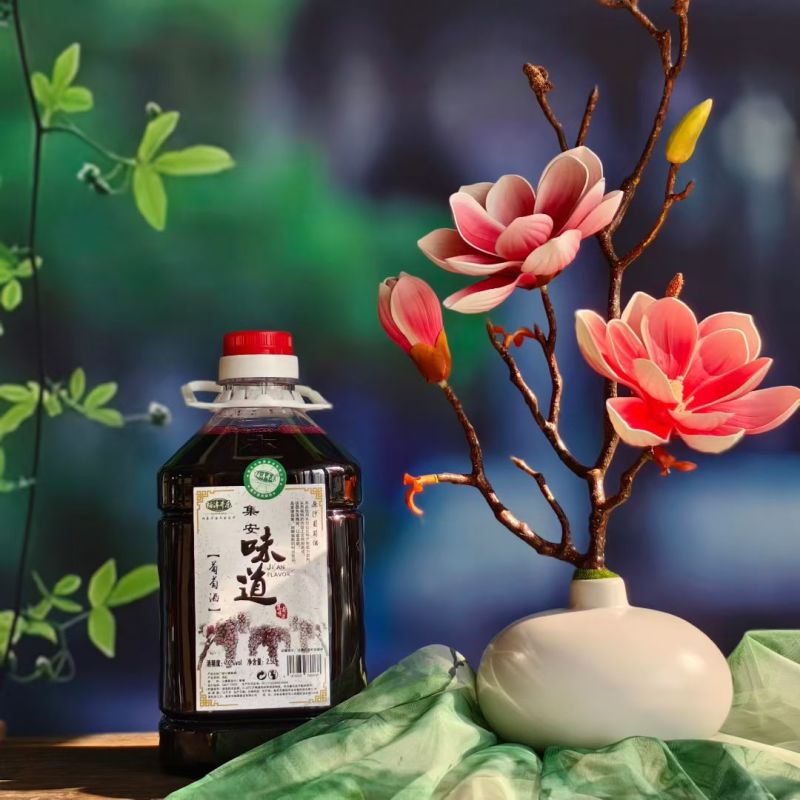 东北山葡萄酒一桶2.5L原汁压榨
