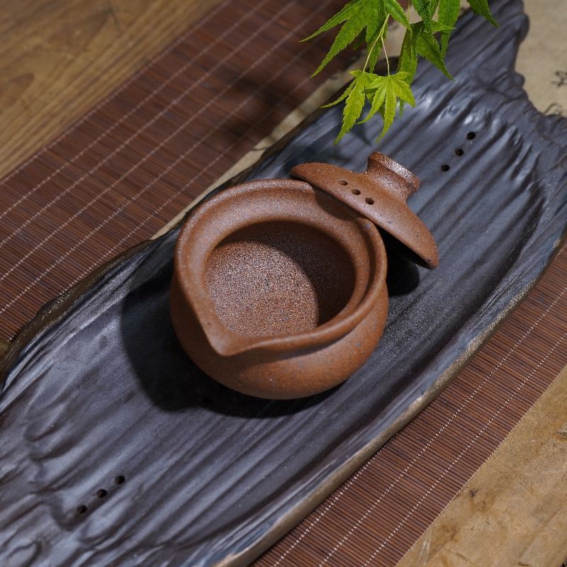 正品荥经砂器茶具手抓壶粗陶茶壶泡茶壶功夫茶具荥经黑砂老式