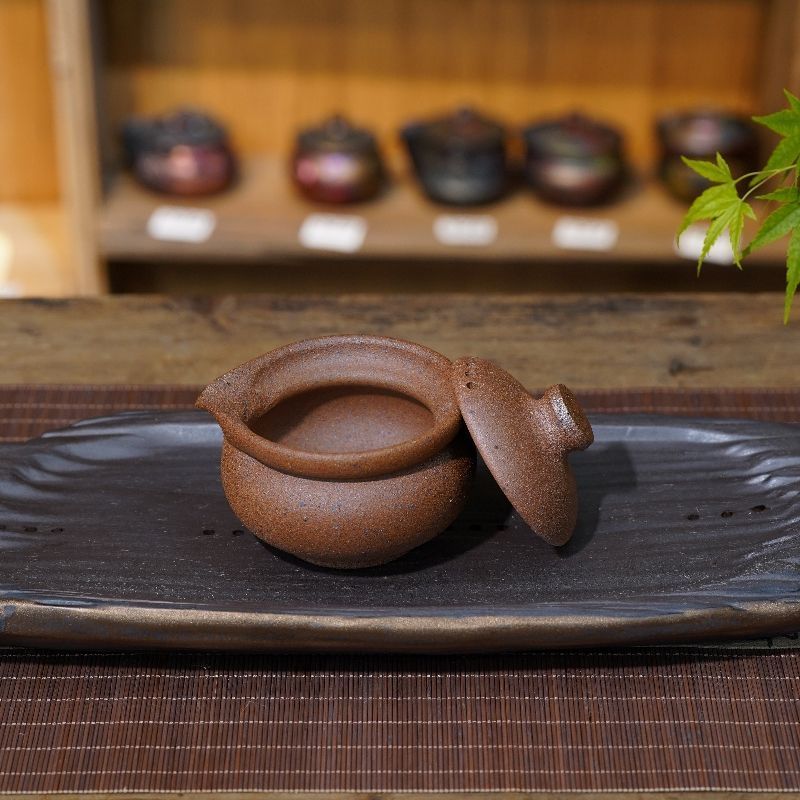 正品荥经砂器茶具手抓壶粗陶茶壶泡茶壶功夫茶具荥经黑砂老式