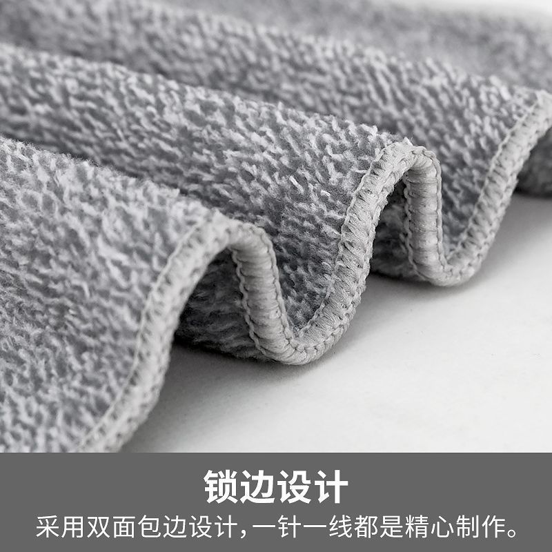 竹炭抹布不沾油去污加厚洗碗布吸水去油易清洗麻布擦桌子清洁