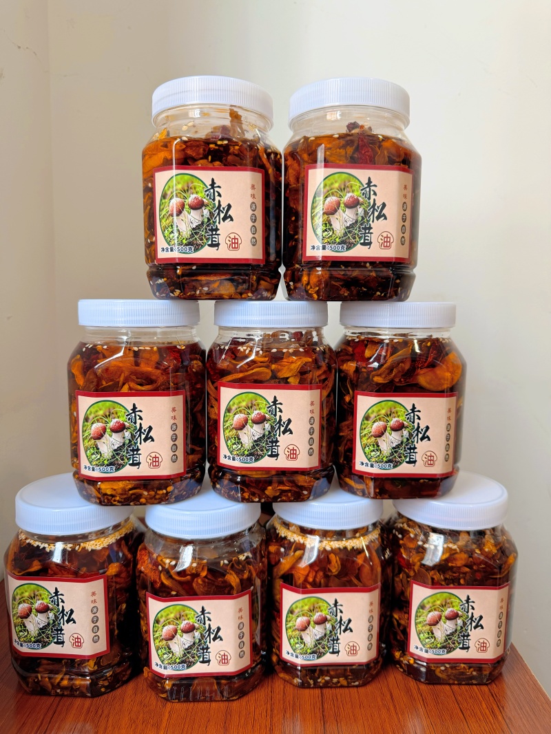 自家种植赤松茸，纯手工制作赤松茸油，下饭下面条馒头很香，