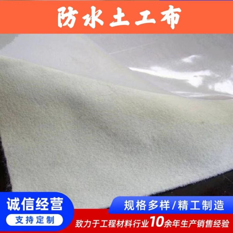 复合一布一膜两布一膜防水土工布河道鱼塘防渗膜防寒土工膜加