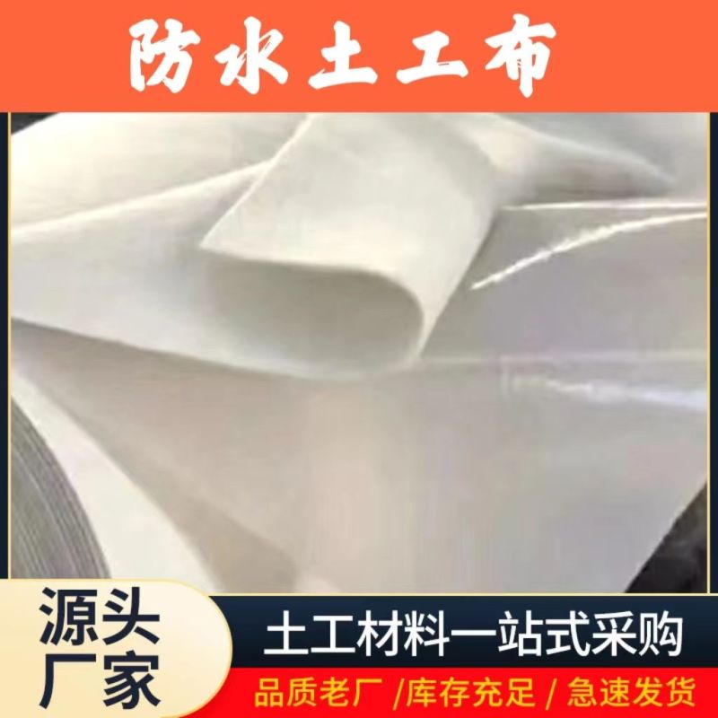 复合一布一膜两布一膜防水土工布河道鱼塘防渗膜防寒土工膜加