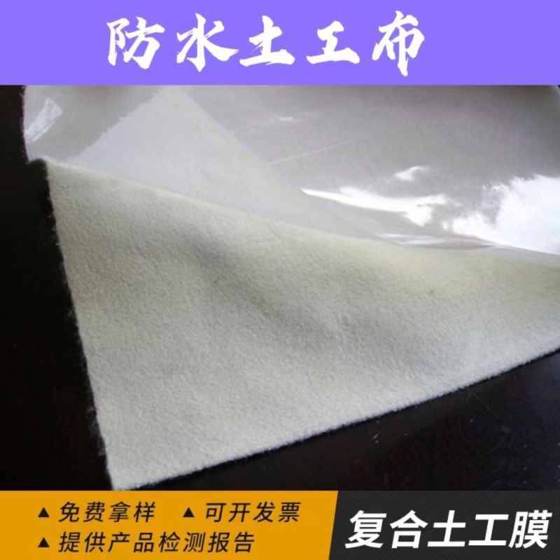 复合一布一膜两布一膜防水土工布河道鱼塘防渗膜防寒土工膜加