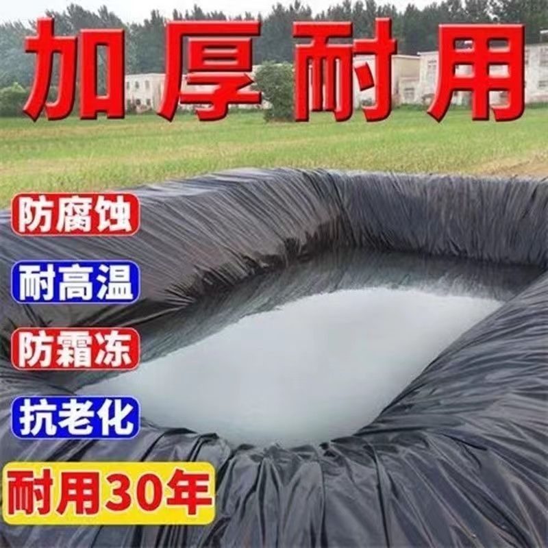 鱼塘防渗膜耐用蓄水池土工膜黑色薄膜鱼池专用加厚水池防水布