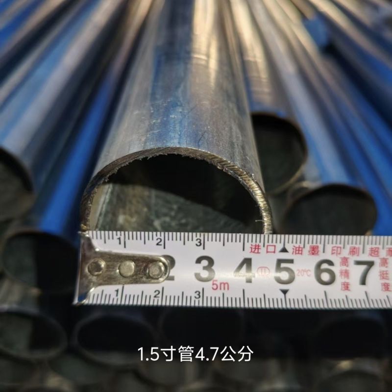 6分/1寸/1寸2/1寸半镀锌钢管切斜口打孔护栏/大棚/