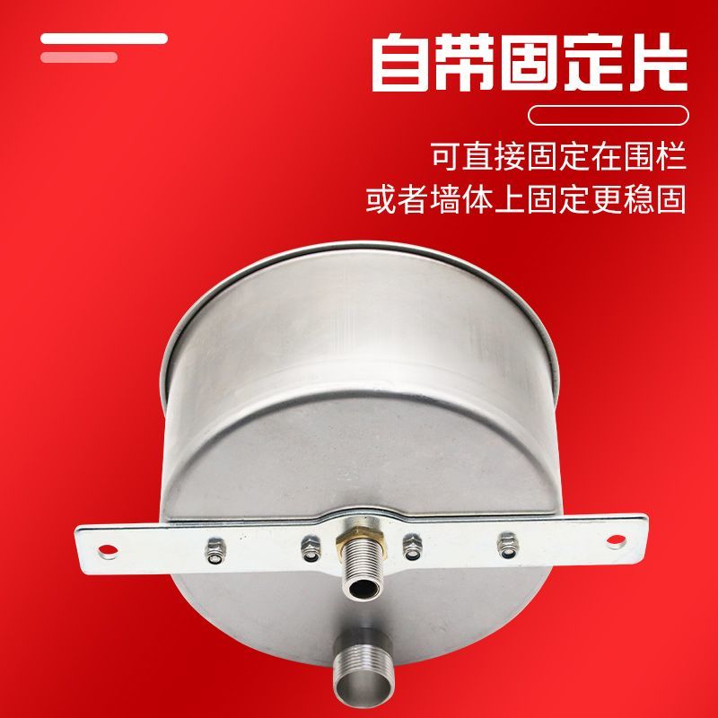 猪用饮水碗污水分离盒带排污口饮水碗喂水不锈钢自动饮水器猪