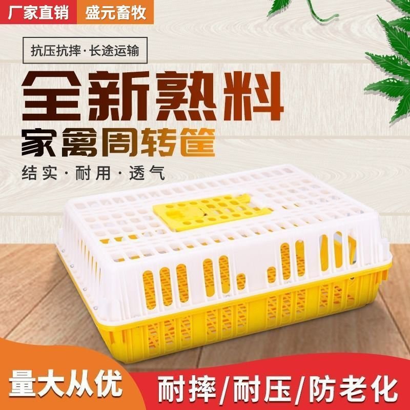 鸡笼家禽专用运输周转箱塑料鸡笼子家用养殖加大加厚鸡鸭鹅鸽