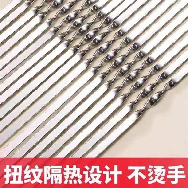 一次性加厚铁签子打包外卖签商用羊肉串烧烤用具摆摊烤肉签字