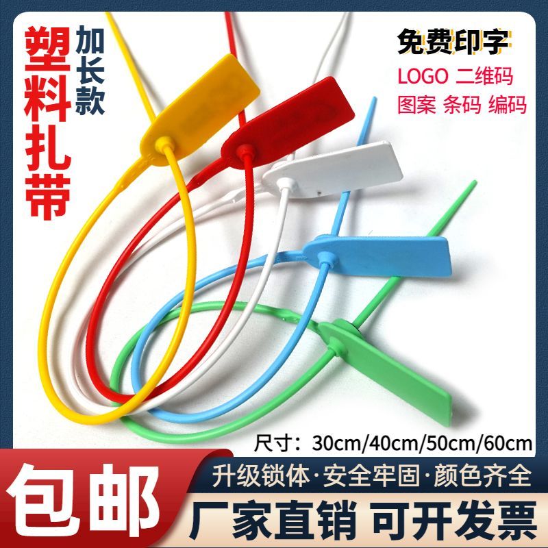一次性塑料扎带塑料封条铅封防伪物流标牌集装箱铅封定制封签