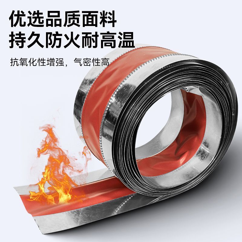 风机防火连接硅胶防火布帆布空调红色盘管风管耐高温防震软接