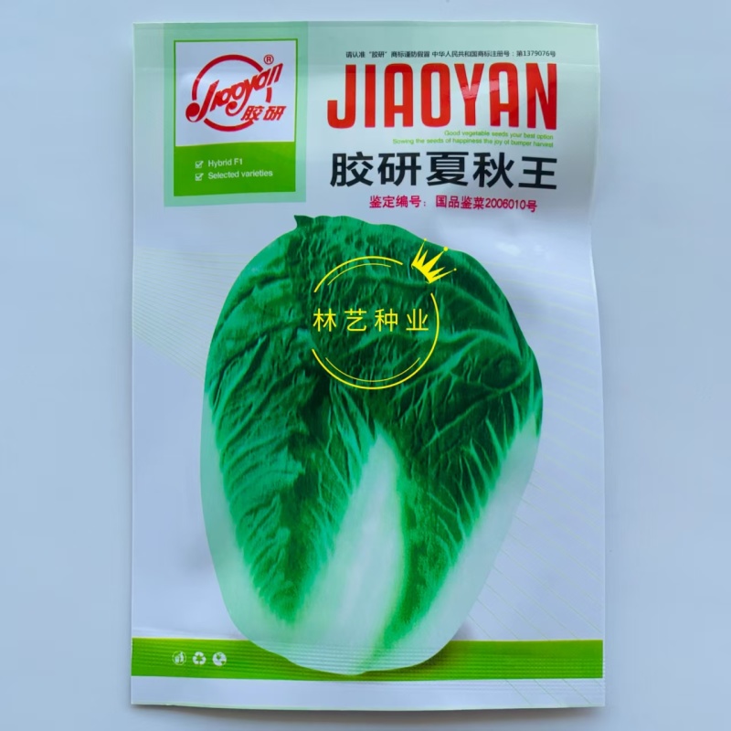 胶研夏秋王大白菜种子籽早熟叶球叠抱叶柄白色耐热耐湿
