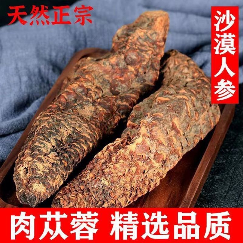 肉苁蓉整根新疆管花正宗中药材肉苁蓉个切片正品
