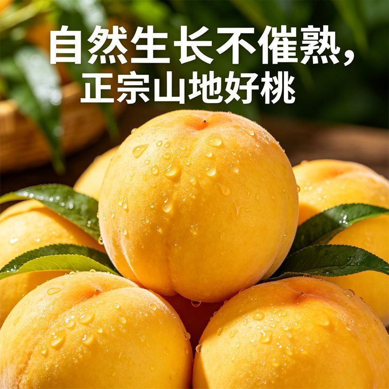 正宗山东蒙阴黄心毛桃新鲜纯甜水果黄毛桃黄金毛桃【现摘现发