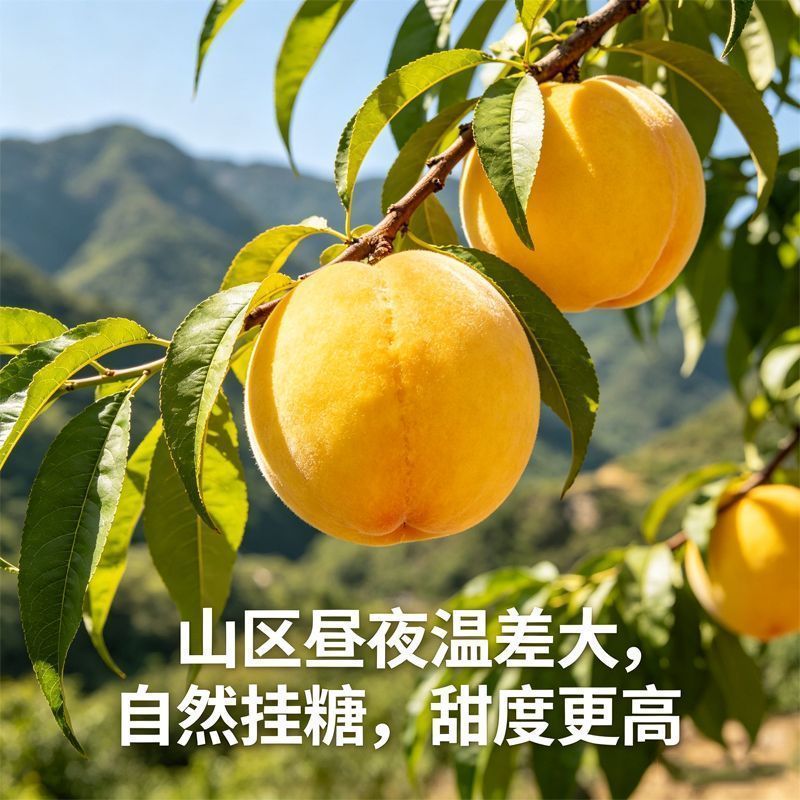 正宗山东蒙阴黄心毛桃新鲜纯甜水果黄毛桃黄金毛桃【现摘现发
