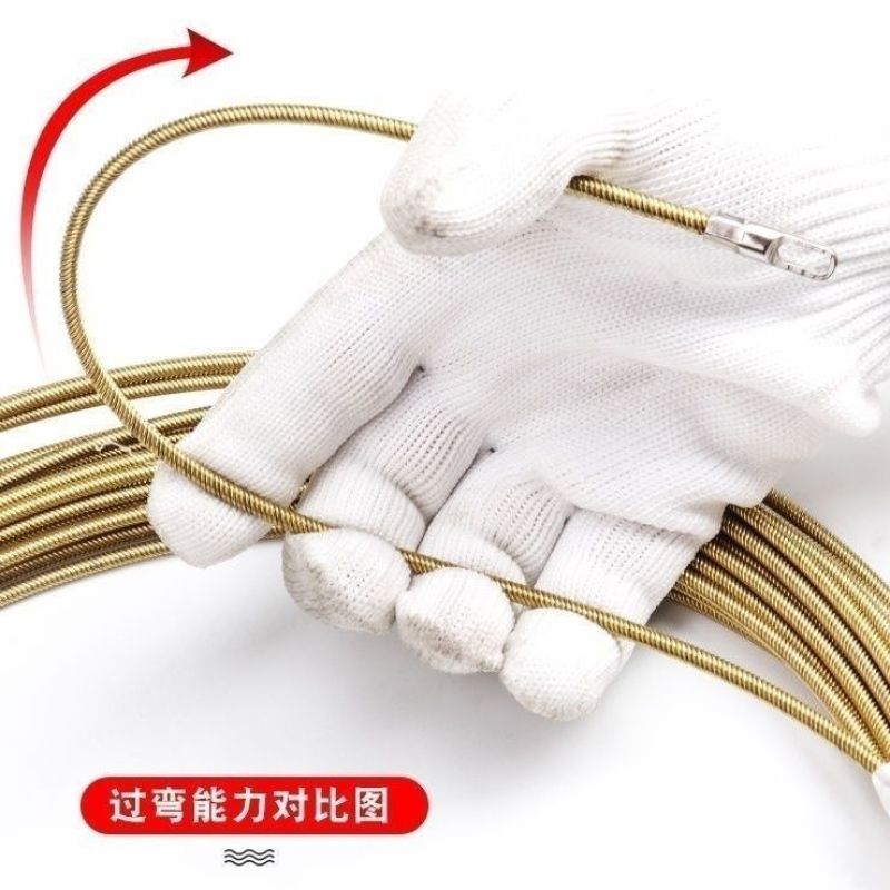 穿线器电工穿管引线器钢丝弹簧暗线管**拉线串线拽线器穿线