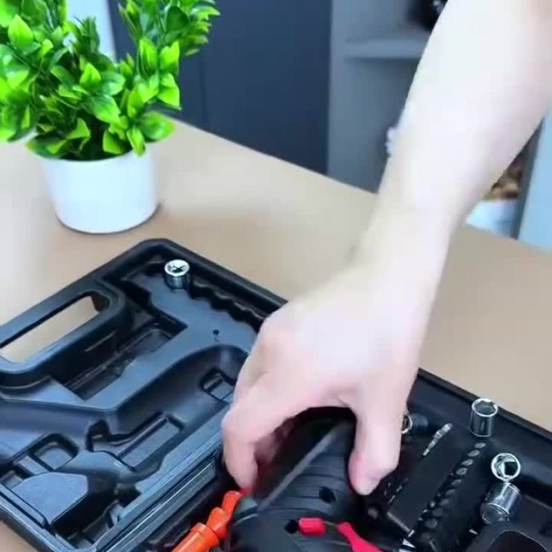 电动螺丝刀充电式小型家用家具安装电起子迷你螺丝批工具套装