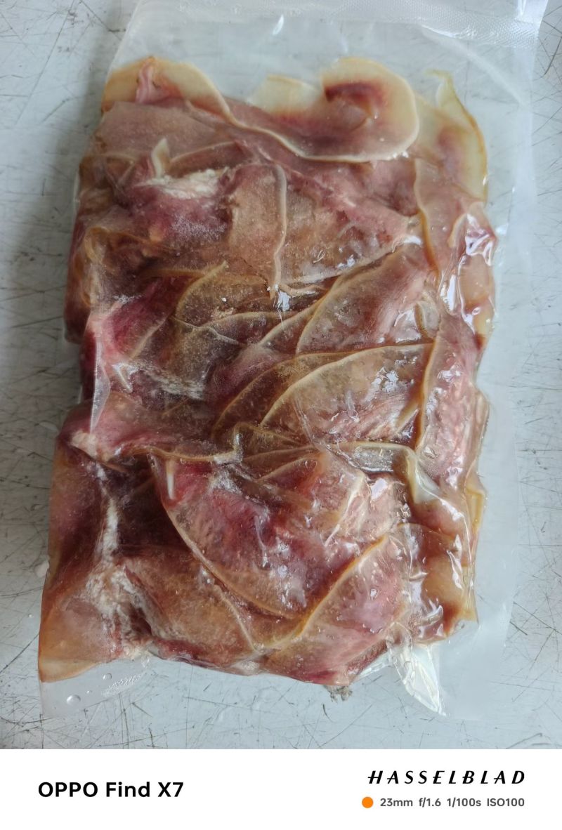 切片带皮牛肉，火锅冒菜串串，产品自然解冻均可使用。