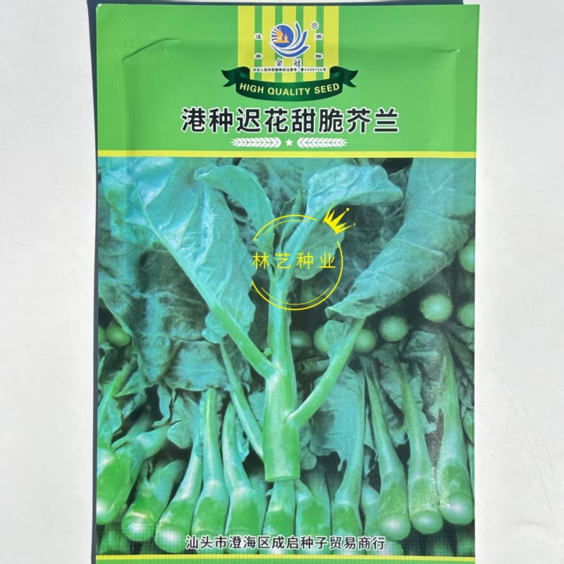 港种迟花甜脆芥兰种子大笋迟花芥蓝澄海粗条甜芥兰菜耐寒