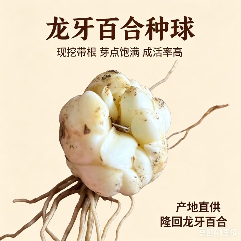 农家基地直发龙牙百合种球