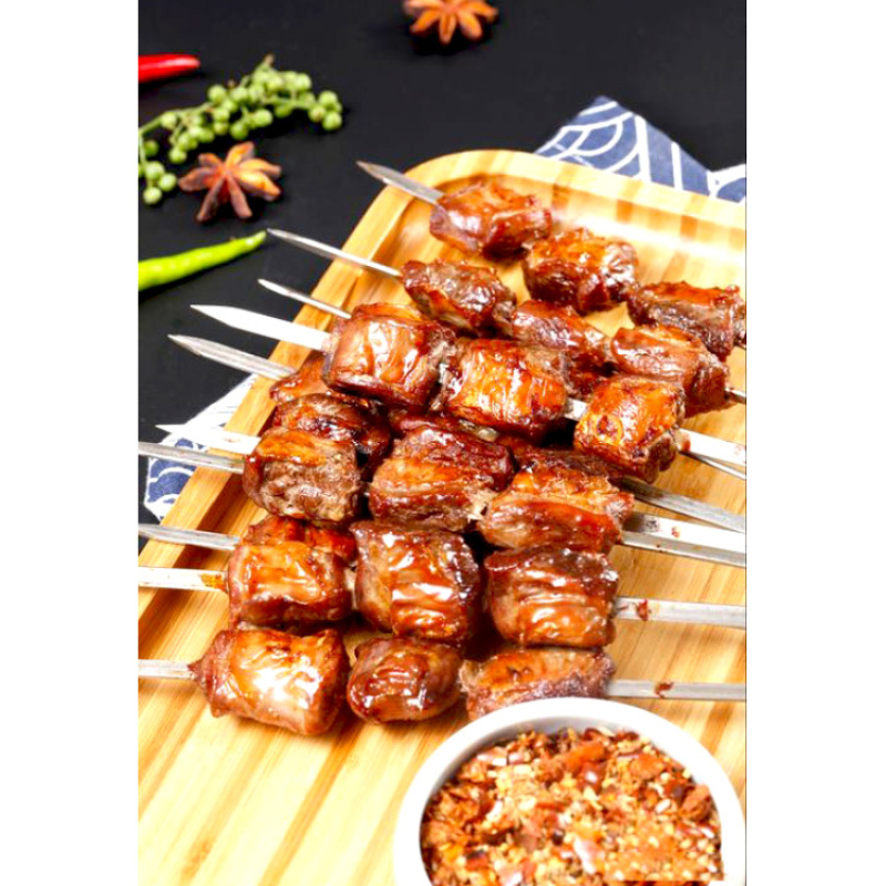 【烤猪油边】阔丰油边大串（钢签）
