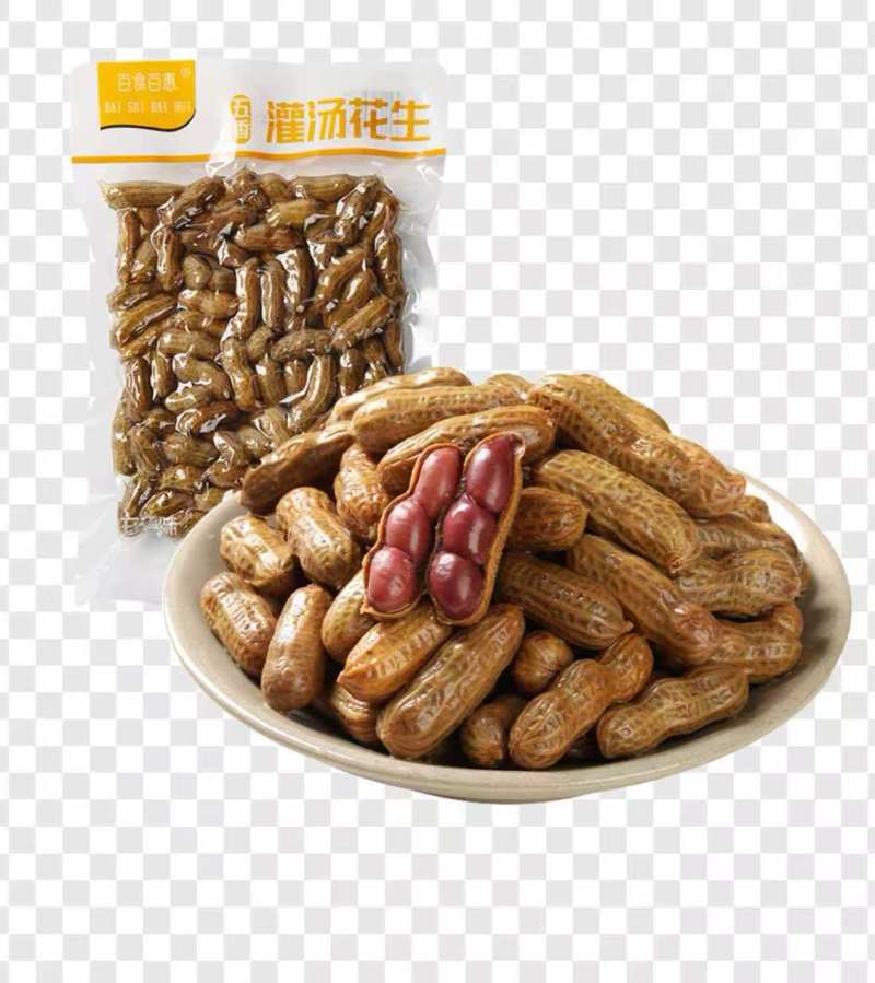 灌汤红米卤汁花生（五香/麻辣）工厂直发.手续齐全