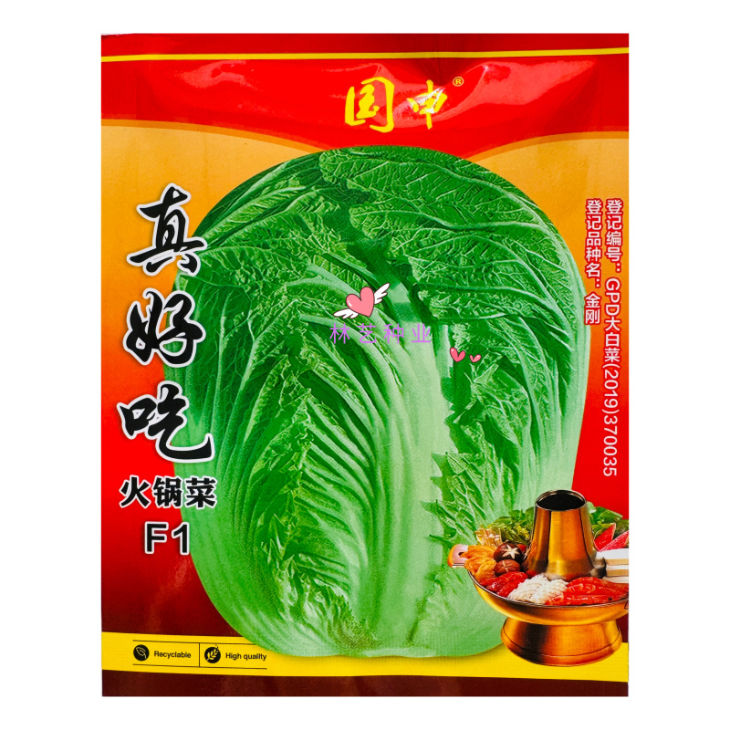 真好吃火锅菜种子秋播早熟70天包心大白菜种籽高产抗病