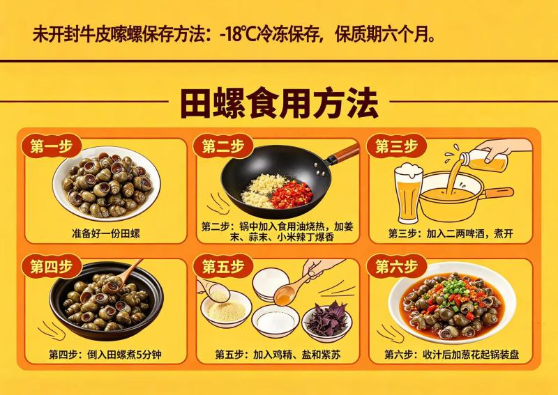 牛皮嗦螺中大螺肉饱满肉质Q弹一嗦到底无空壳无泥沙