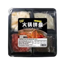 亲热火锅拼盘（毛肚，白千层，牛肚丝，鸭肠)