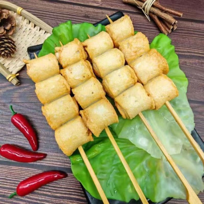 大红德邻虎皮鱼肉卷串（鱼味卷）