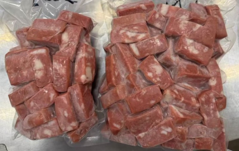 【烟熏培根肉】鑫泓泽雪花腌肉块（培根块）